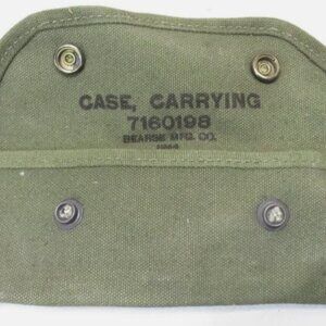 2 QTY NOS 1944 WW2 PISTOL BELT POUCH CANVAS CARRY CASE 7160198 M15 SIGHT LD 4989